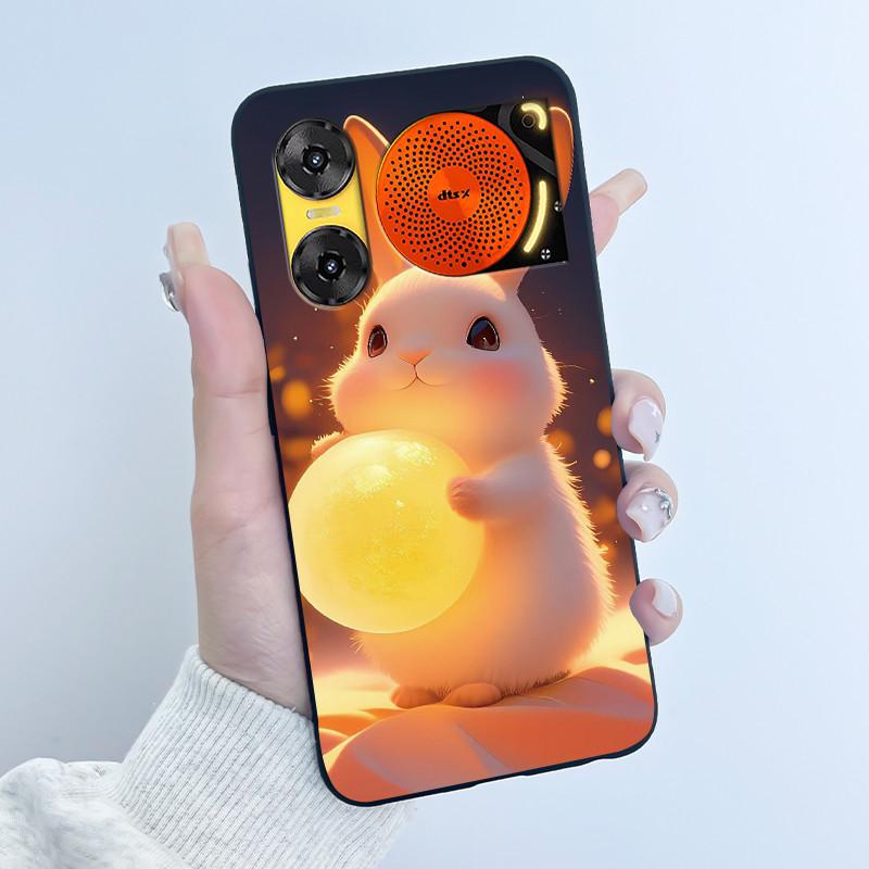 For ZTE Nubia Music 2 Case Cartoon Black Matte Silicone Soft Back Cover For Nubia Music2 Phone Cases 6.7" Protective Shell Z2460