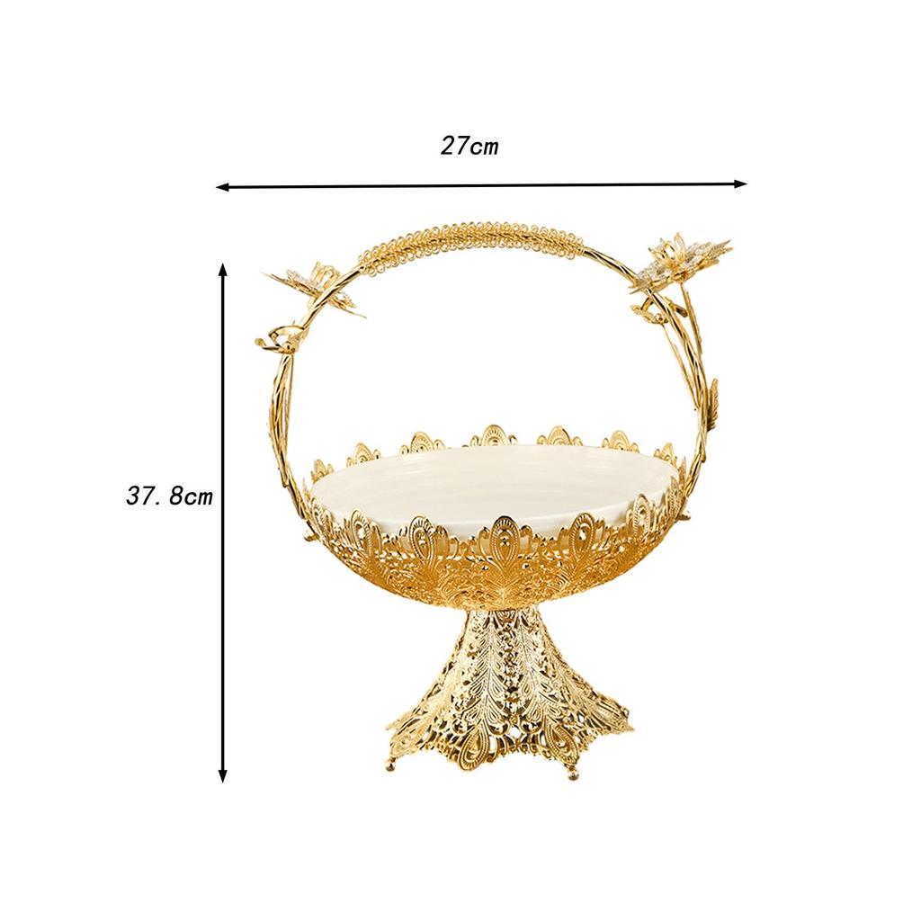 Hollow Out Fruit Plate Decorative Creative European Candy and Fruit Plate for