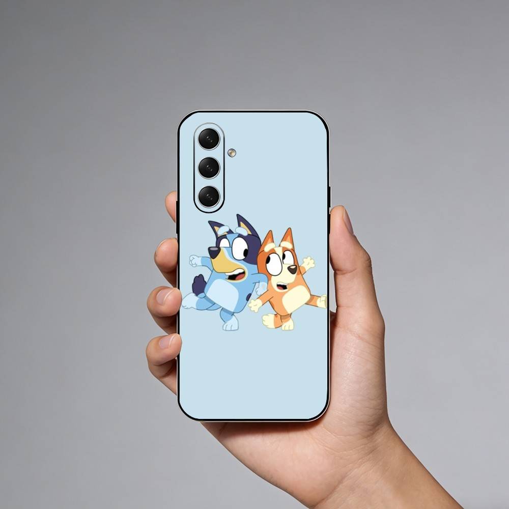 Cartoon Dog B-Blueys Phone Case For Samsung Galaxy A73,A21s,A22,A31,A52,A53,A71,A41Soft Black Shell