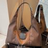 Hochwertige einseitige Achseltasche Damen Retro-Textur Große Kapazität Damen-Tasche Nischen-Tragetasche
