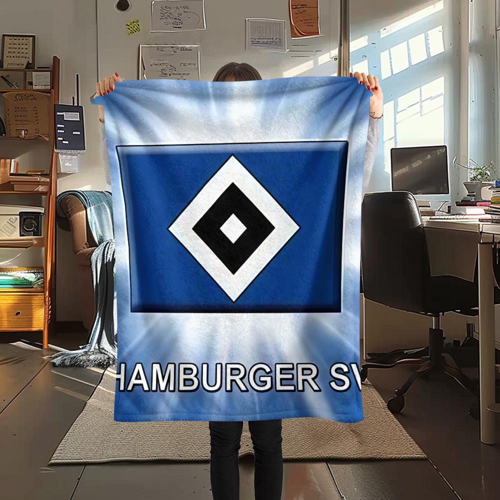 Hamburger SV Print FlAannel Blanket, High Quality Comfortable for All Seasons, Home Decor, Warmth and Comfort
