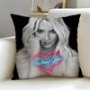 Classic Singer Britney Jean Cushion Cover Soft  EasyWash Pillow Case  Versatile for Couch Bed Travel and Office