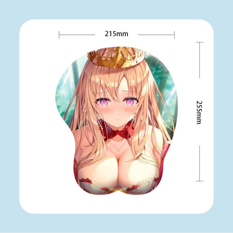 G05 Anime Beauty Poggiapolsi Mouse Pad in Silicone 3D - Confortevole, Morbido e Design Ispirato ai Cartoni Animati