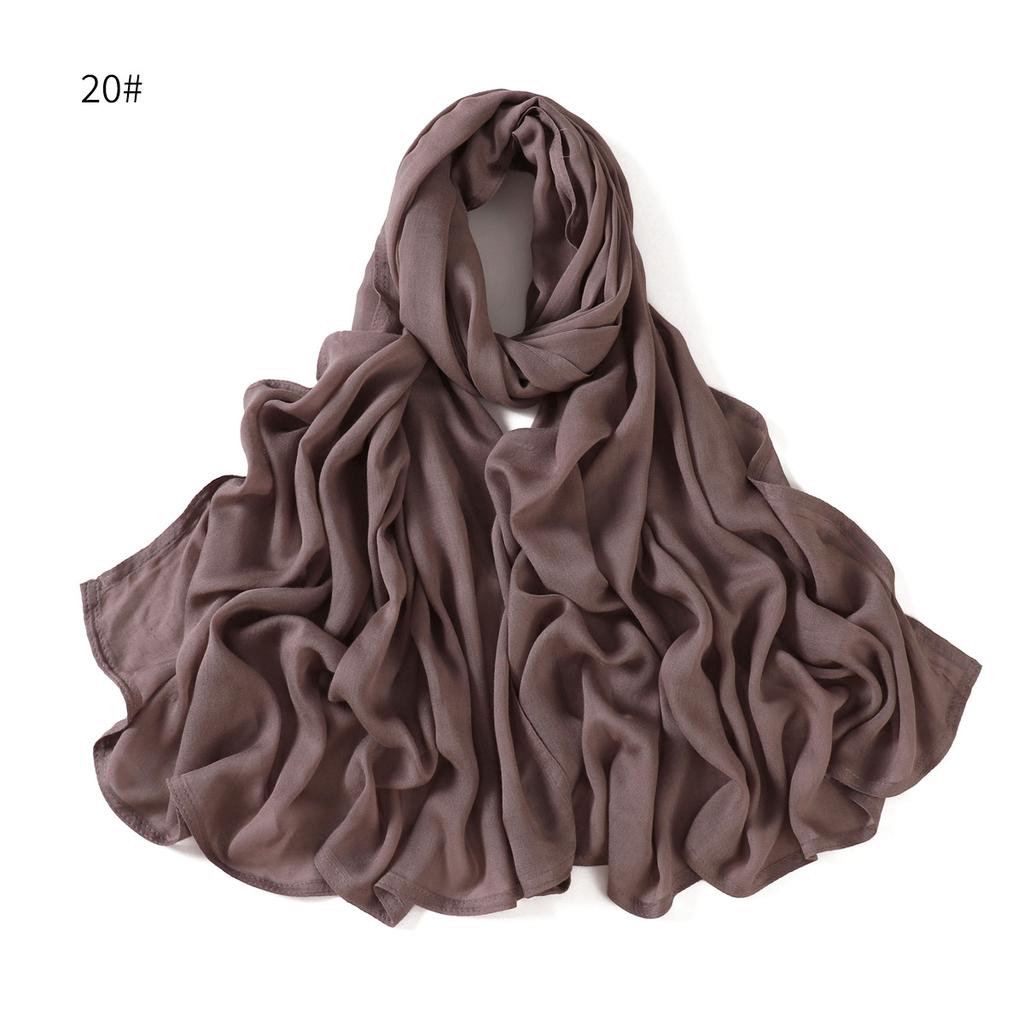 New Cotton Linen Scarf For Women Girls Students Autumn Winter Solid Color Long Scarves Soft Viscose Shawl Female Wrap Shawls