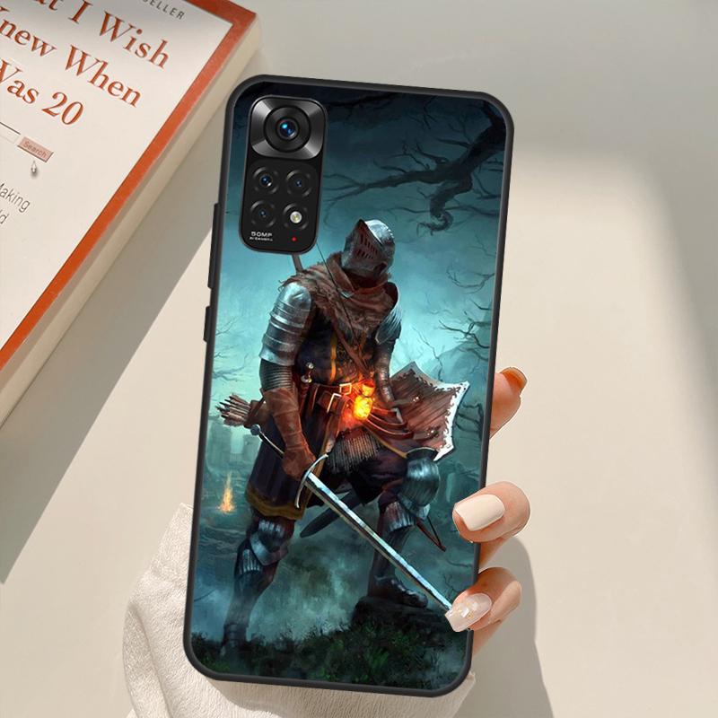 Husa Praise the Sun Dark Souls pentru Xiaomi Redmi Note 11 10 9 8 Pro Note 11S 10S 9S 8T K50 K40 9A 9C 10A 10C