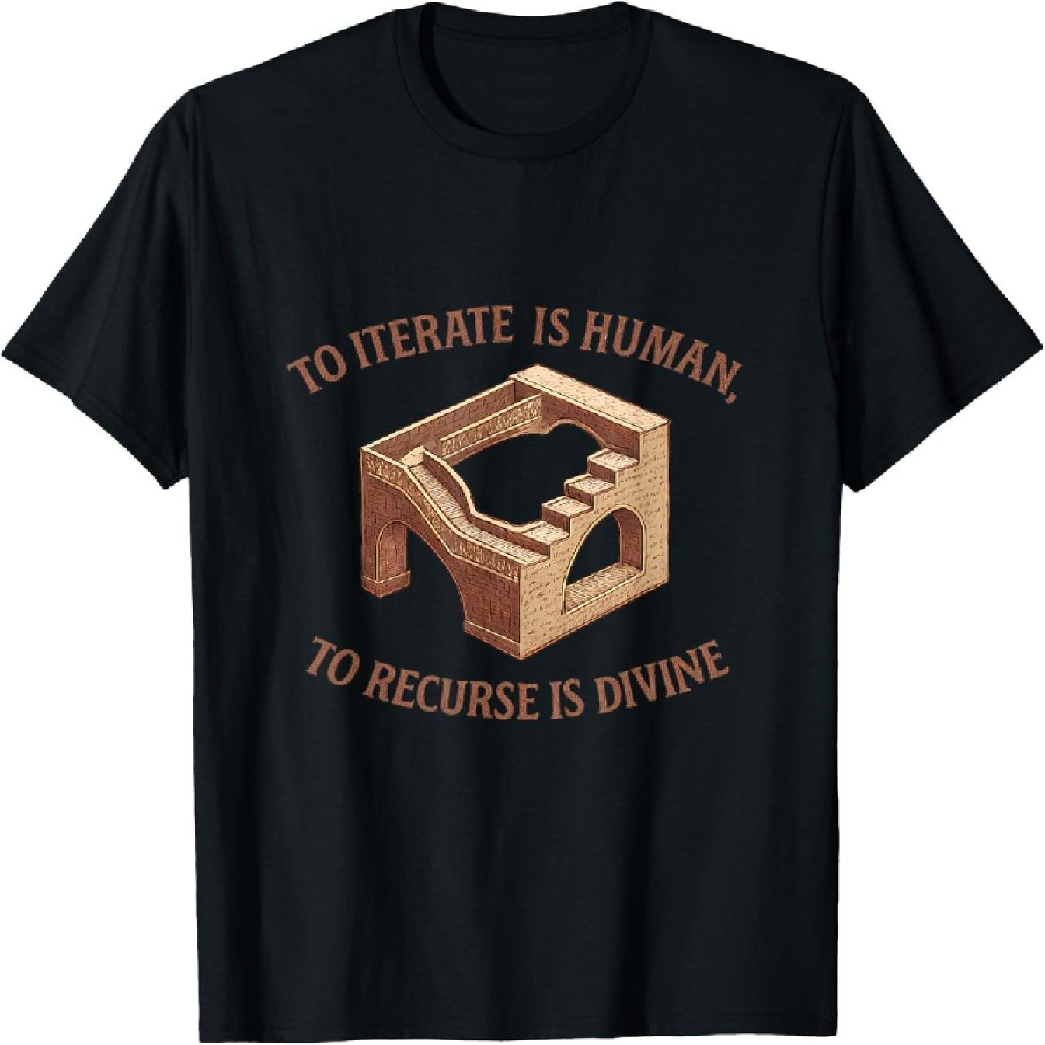 to Iterate is Human to Recurse is Divine Code Loop T-Shirt XXXXXL разноцветный
