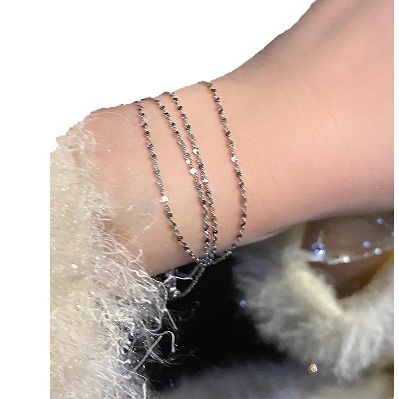 Double-Layer Sparkling Metal Clavicle Choker - Summer Luxury Necklace for Women