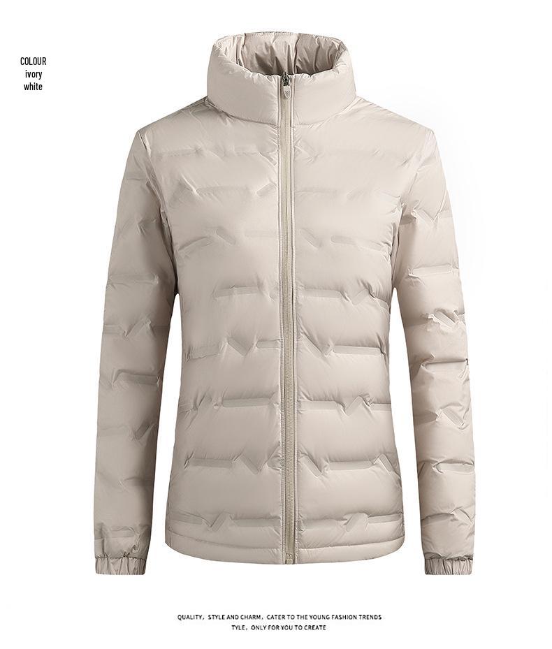 Lightweight Graphene Down Jacket for Men and Women - 80% Duck Down, Stand Collar, Autumn/Winter.