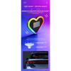 Car Heart-shaped Lights Solar-powered Decorative Lights Colorful LED Warning Lights Triangular Window and Rear Window Decorat