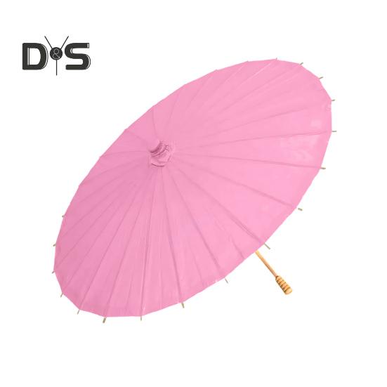 20/30/40/60/85CM Colorful Paper Umbrella Chinese Style DIY Crafts Decorative Oil-paper Painting Umbrella Bamboo Handle Oriental Parasol Party Favors