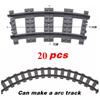 Urban Traffic Train Track Assembly Building Blocks: Branch Tracks Straight Tracks Curved Tracks Flexible Tracks-Boys' Toy Gift