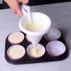 Kitchen DIY Convenient Chocolate Candy Icing Funnel Mold White Foodgrade Plastic Pancake Cream Tool Baking Tools for Cakes
