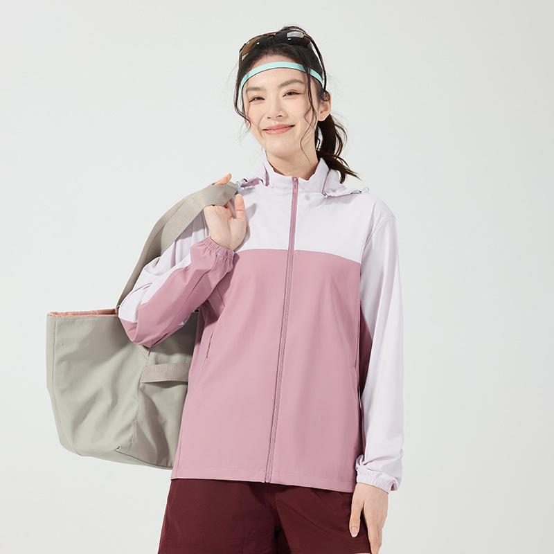 Outdoor sunscreen clothing for men and women 1011 new original yarn ice silk sunscreen clothing removable hat, thin and breathable in summer