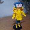 Bendy 6" Coraline Pvc Action Figure  Model Doll Yellow Raincoat Ver Collection F