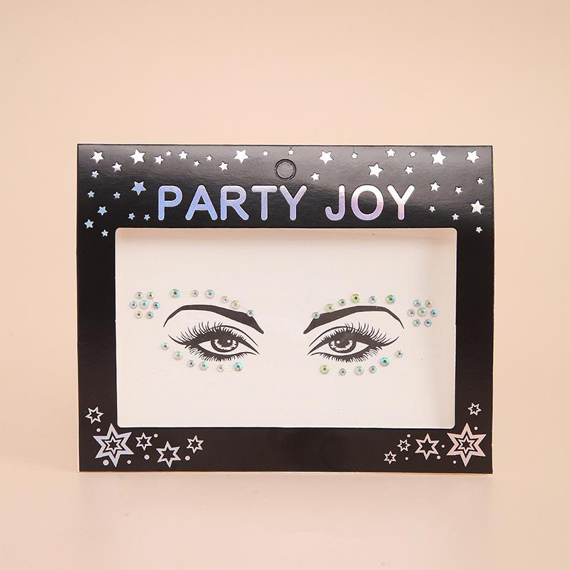 

PARTYJOY Rhinestone Stickers: Music Festival Face & Eye Makeup Gems