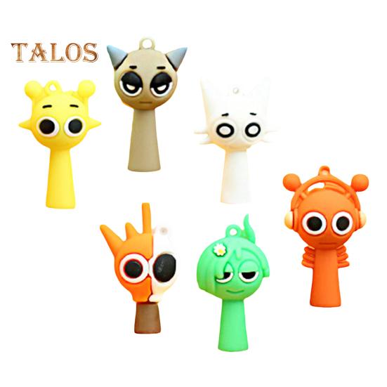 

6/24 шт. Мультяшный персонаж из музыки и игр, мини-модель мужского персонажа, фигурка, статуэтка, скульптура, игрушка, украшение, подарок для детей, взрослых, фанатов игр B