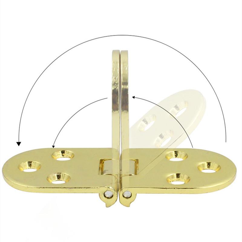 1PC Flush Hinges 180 Degree Cabinet Hinges Door Cupboard Semicircle Hinges Furniture Accessories Home Hardware
