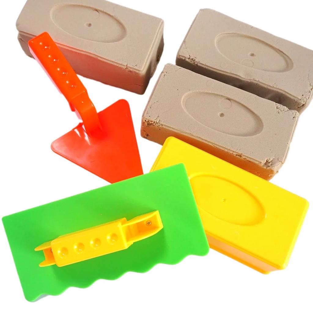 3 Pcs Sand Castle Mold Beach Sand Fun Brick Maker Snow Toy For Summer And Winter Build Snow Outddor Children'S Birthday Toy Gift