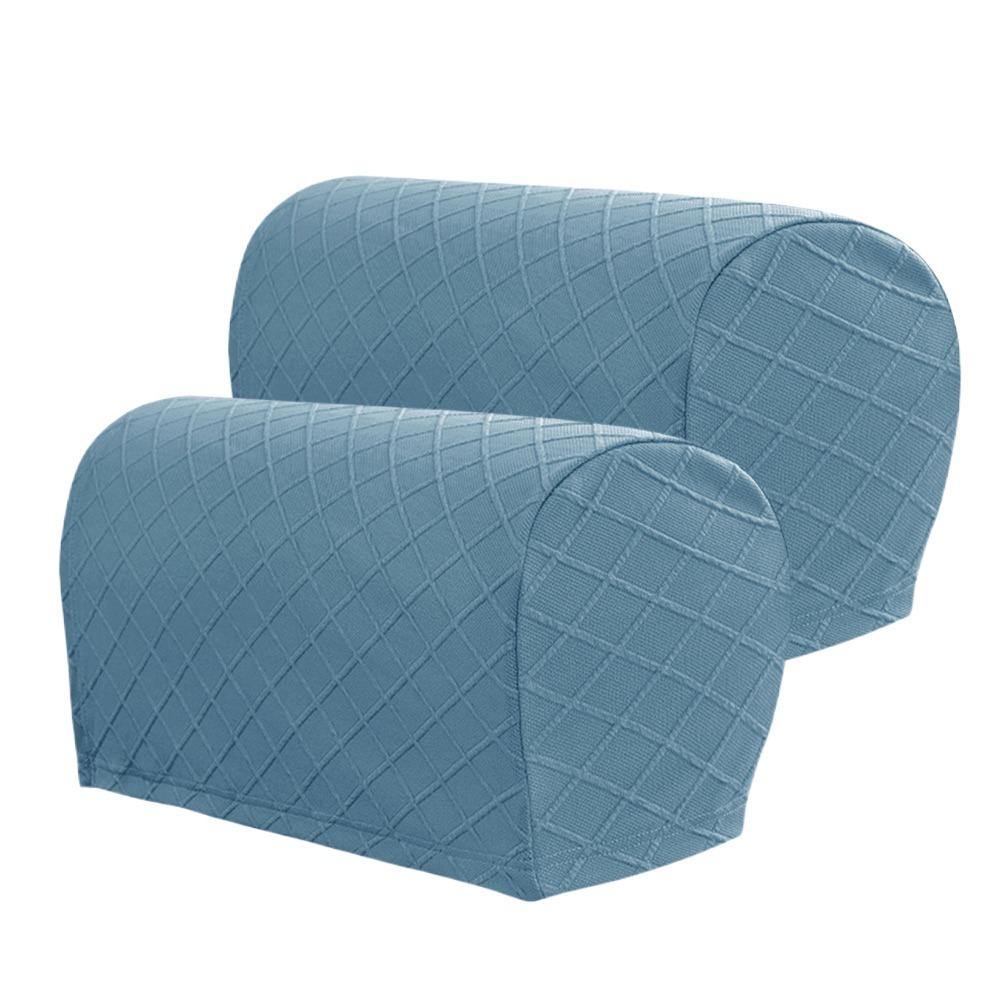 2PCS Home & Living Stretch Rhombus Armrest Covers Furniture Removable Sofa Cover Solid Stretchy Couch Arm Protector Sofa