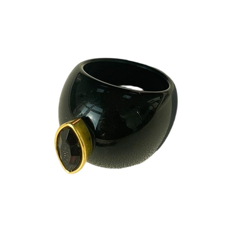 Trendy Colored Zircon Resin Rings Modern Designs For Casual Or Formal Occasions