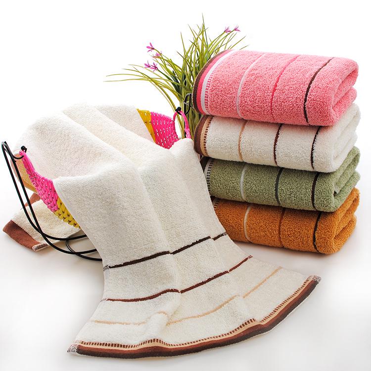 Cotton Gold Thread Face Towel - Wedding Gift & Daily Necessity, Soft & Absorbent