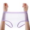 Sexy Transparent Panties for Women Plus Size See Through Mesh Sheer Underwear Seamless Mid Rise Thin Briefs
