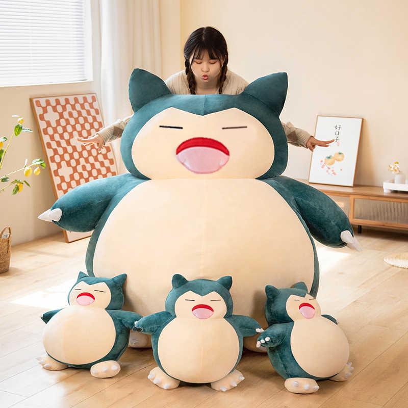 Aoger Giant Snorlax Plush Toys Kawaii Soft Snorlax Leather Shell Plushie NO Filling Pillow Birthday Presents For Children Pokemon