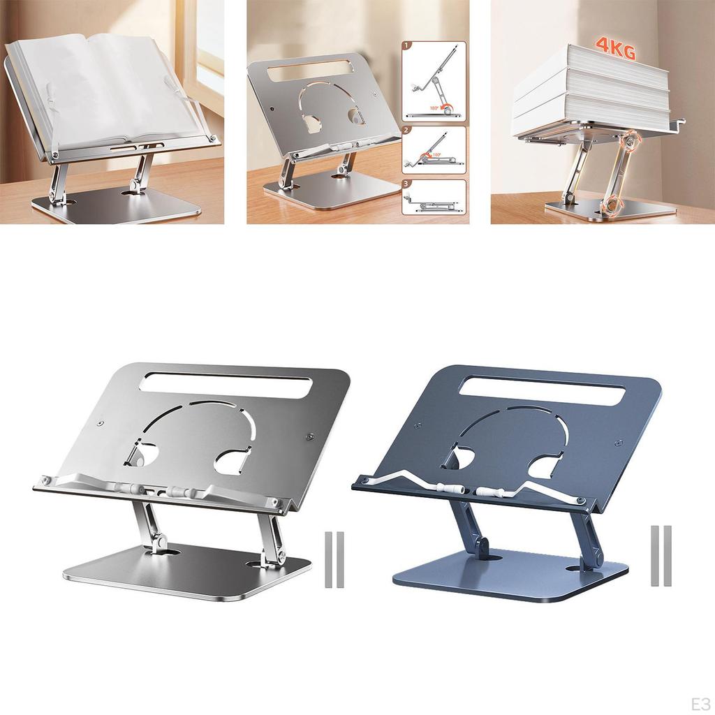Adjustable Bracket Book Holder Cookbooks Stand Comfortable Durable Easy Carry Multi Heights Angles