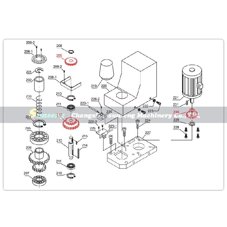 Shafting Steel Gear For WMD16V WMD20V WMD25VL Milling Machine JYP250V JYP250VF JYP290VF JYP300VF Multifunctional Machine Tool
