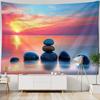 Dreamy Beach Landscape Tapestry Wall Hanging for Bedroom Living Room Dormitory Home Decor Sea View Background Cloth