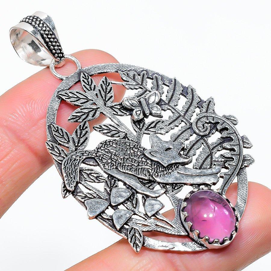

Sage Amethyst Gemstone Handmade Ethnic Jewelry Pendant 2.60 SR-8992