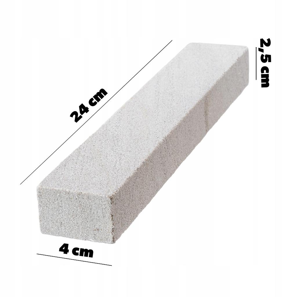 KADAX Pierre à aiguiser en sable pour aiguiser les couteaux de cuisine, rectangulaire 24,5x4 cm