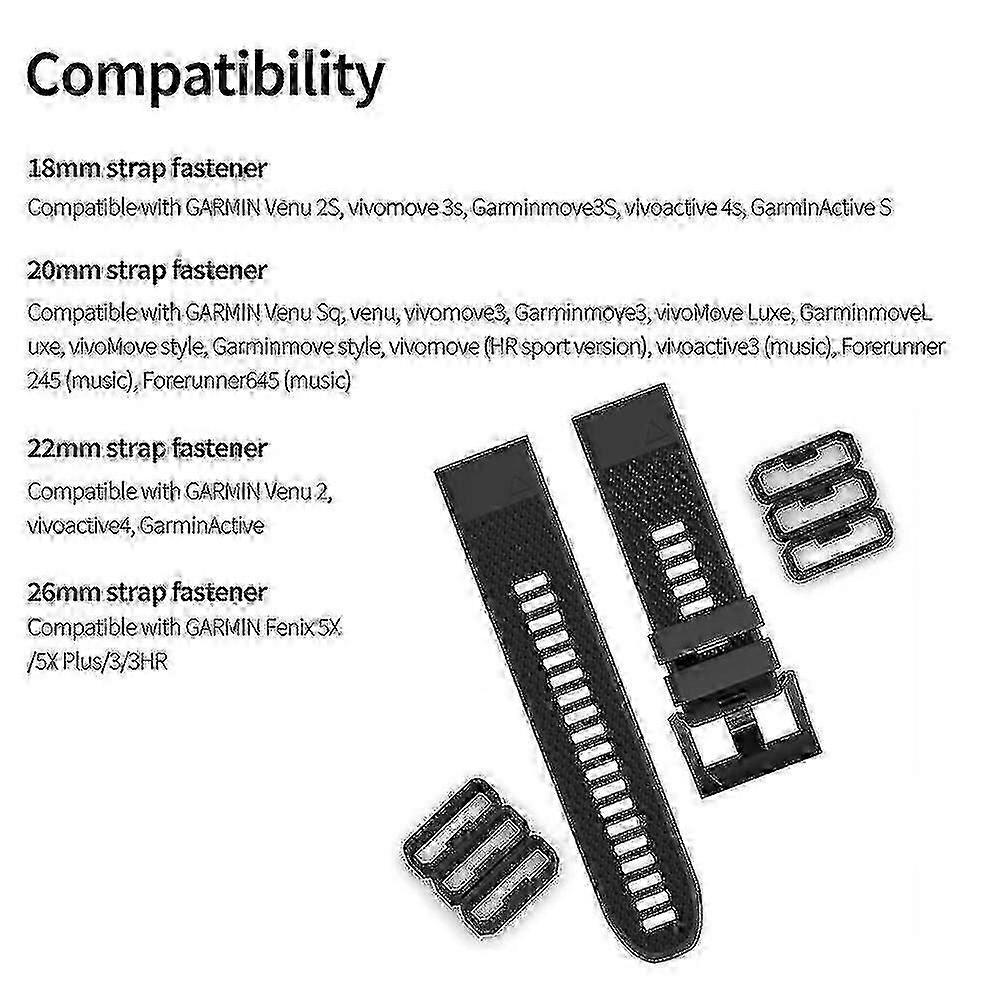 10pcs Silicone Watch Band Security Rings Replacement Fasteners Strap Keepers for Garmin