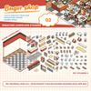 Kawaii Kapibala 3D Landscaping Stickers Cartoon Miniature Scene Visual Stacking Stickers Christmas Gift For Gift