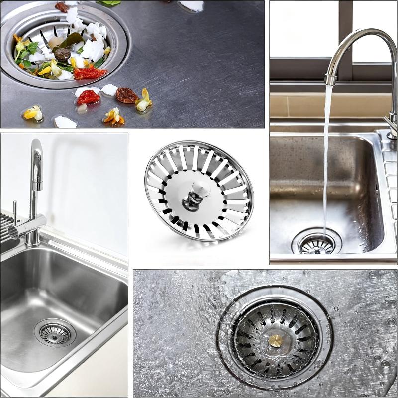 84mm Kitchen Sink Filter Hole Bathtub Hair Catcher Stopper Bathroom Sewer Drain Strainer Basin Sink Waste Filter Tools