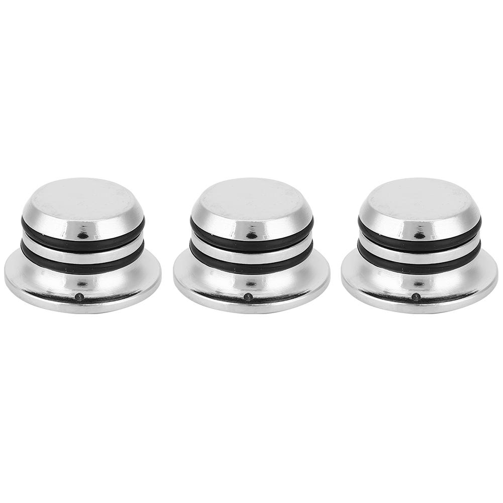 3pcs Volume Control Knob Chromed Zinc Alloy for Electric Guitar Accessory