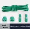 1pair Elastic Shoelaces Round Spring Plastic Lock Quick Wear In 1 Second No Tie Shoelaces Suitable for All Shoelaces Lazy Laces