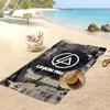 Linkin Park Custom Beach Towel, Print Your Name Text Lightweight Absorbent Towel for Swimming Travel