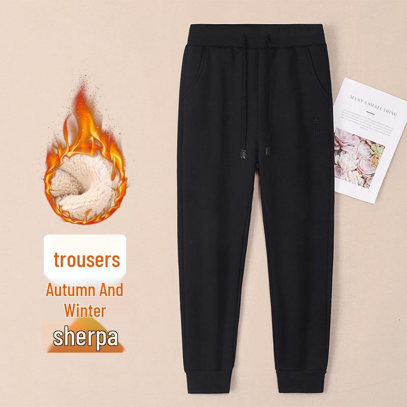 GAGN Women's Petite Fleece-Lined Chenille Jogger Pants - 2025 Autumn/Winter Collection