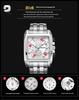 MEGIR Men's Sports Outdoor Stainless Steel Square Watch, 2018 Edition