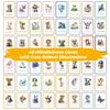 Kids Encouragement Cards Set With Colorful Watercolor Animals For Emotional Development And Focus