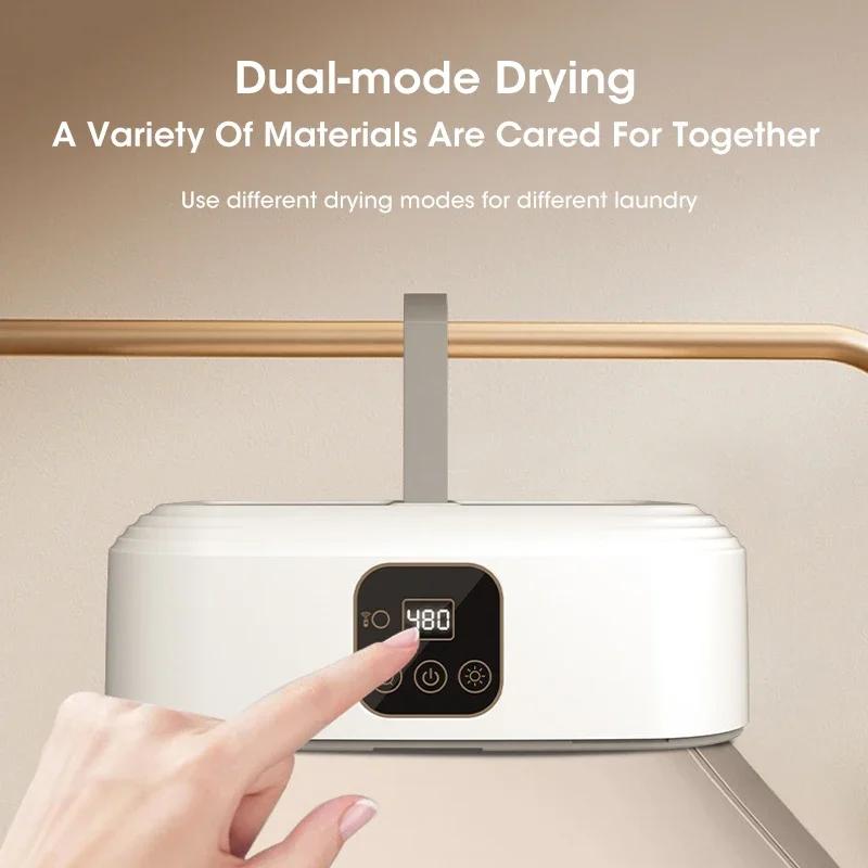 Smart Electric Dryer Portable Foldable Multifunctional Home Fast Heating Timed Clothes Drying Silent Low Energy Dryer Machine
