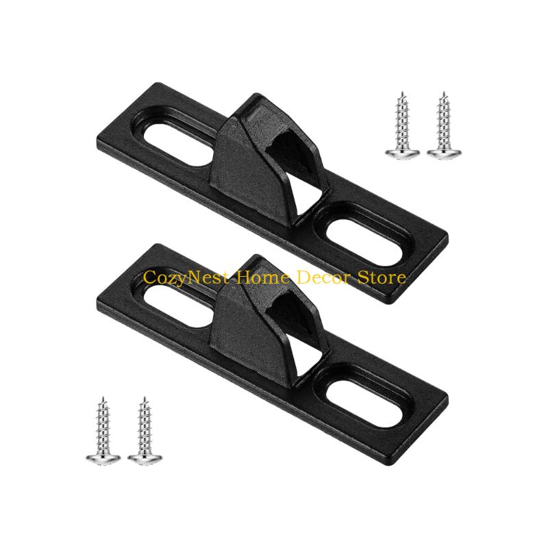 92MF 2Pcs Sliding Door Security Latches Fractures Sturdy Zinc Alloy Quick Setups