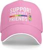 Support Your Fruity Friends LGBT Pride Baseball Cap Polyester Adjustable Casual Summer Hat