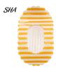 Hair Clip Claw for Women, Transparent Acrylic with Anti-Slip Dense Teeth, Dopamine Stripe Stable Grip Back Head Half-Tied Updo Hairstyles Accessory