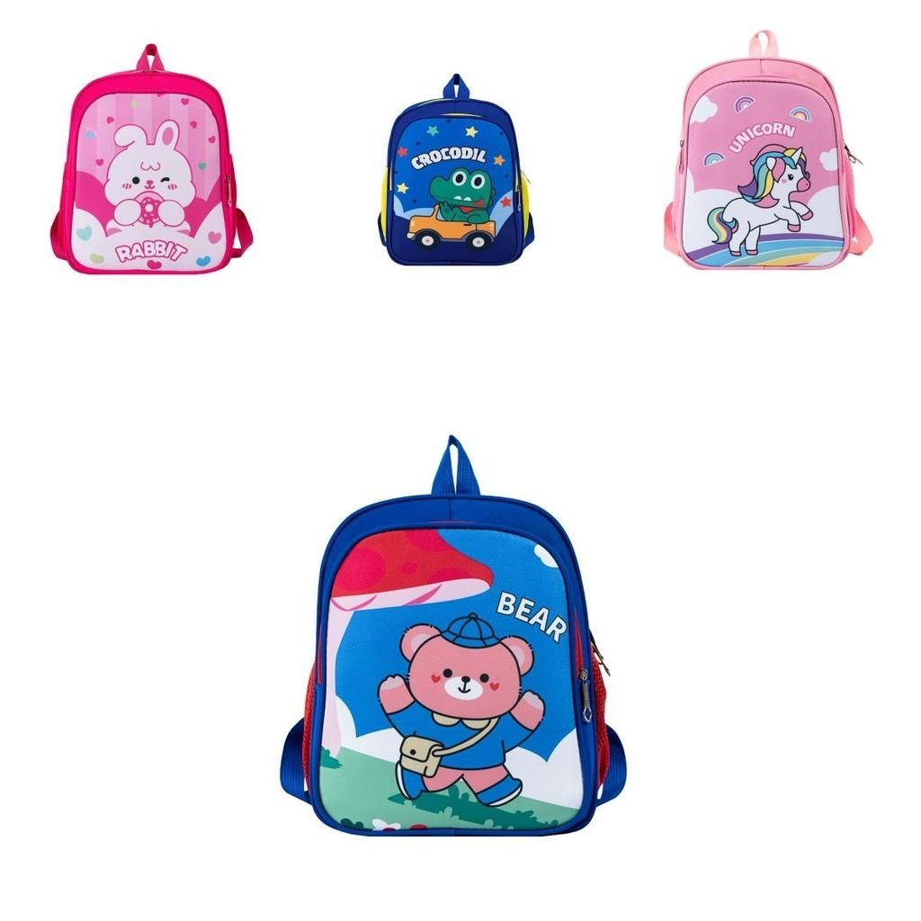 Adorable Cartoon Backpack For Kids School Bag With Cute Designs And Comfortable Nylon Material