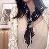 Korean Style Lace Triangle Scarf Embroidered Fresh Small Scarf Sweet Flower Headband  Girls