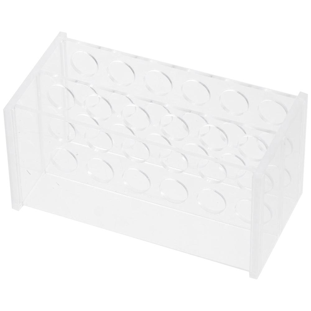 Test Tube Rack Holder Lab Stand Acrylic 18-Well 17mm Diameter Clear for 10ml,15ml Tube