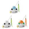 Electric Cat Interactive Toy with Feather & Track Ball, 4-in-1 Automatic Smart Cat Teaser Toy, Indoor Cats Boredom Enrichment Toy