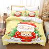 Christmas Bedding Set Duvet Cover Comforte 3D Children'S Cute Printed Cartoon 100% Polyester 3-Piece Set 1 Quilt Cover